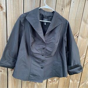 New Adrianna Papell Black Evening Jacket 16W Plus Size